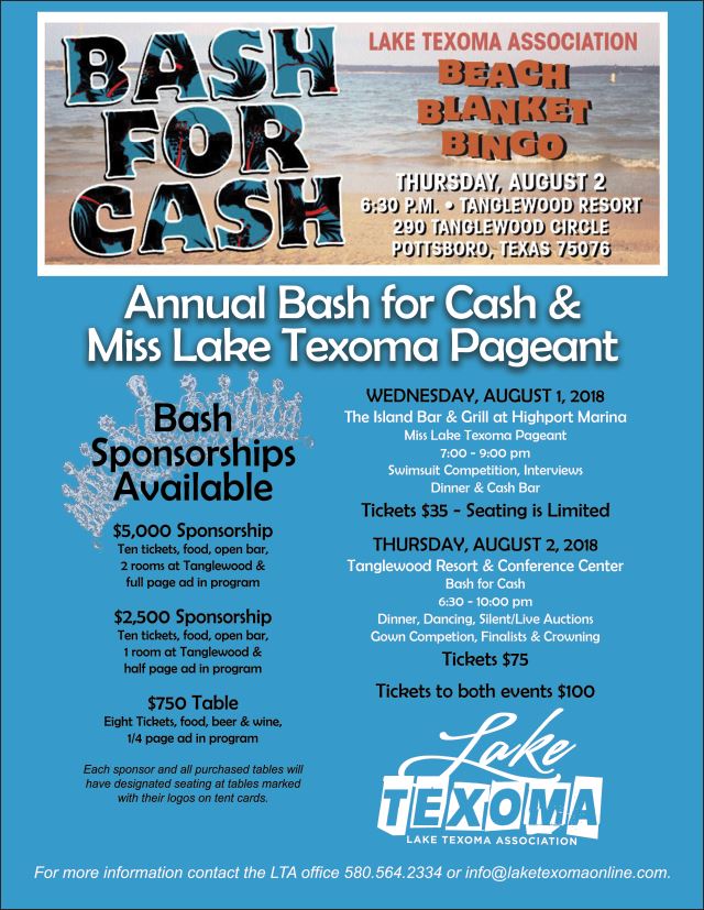 Bash for Cash Lake Texoma AssociationLake Texoma Association